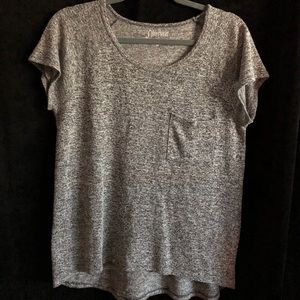 black and grey shirt